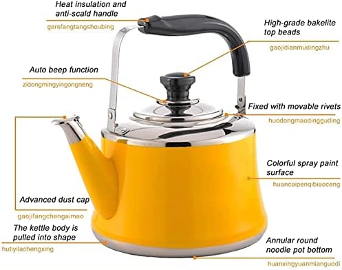 Induction Kettle Whistling Tea Kettle Stainless Steel Whistle Tea Kettle Large-Capacity, Ergonomic Heat-Resistant Handle Stove Top Teapot for Stove Top (Size : 3L) - Image 4