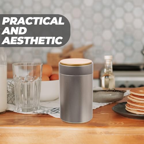 4pcs Airtight Tinplate Tea Canisters Large Food Storage Jars with Lids for Loose Leaf Tea Kitchen Organization Household Storage - Image 6