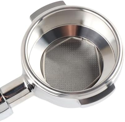 58mm Bottomless Portafilter, Stainless Steel Naked Portafilter with Detachable Design for Commercial Machines 58mm (E Circle Rosewood) - Image 4