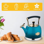 Tea Kettle Stainless Steel Teapot, Stainless Steel Teakettle for Stove Top with Heat Proof Ergonomic Handle 3.0 Quart - Image 5