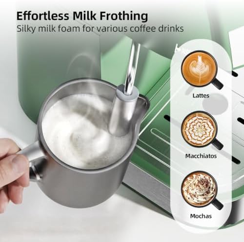 3.5Bar Espreeso Machine 4-Cup Compact Coffee Maker 800W Green - Image 2