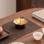 4 in 304 Stainless Steel Umbrella Tea Strainer, Fine Mesh Filter Tea Infuser with Copper Handle, Portable Loose Leaf Tea Filter for Home Office Tea House Coffee Shop(Gold) - Image 7