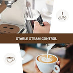 Espresso Machine, Expresso Coffee Machines for Home, 20 Bar Cafetera Espresso with Milk Frother Steam Wand, Compact Small Coffee Maker for Latte and Cappuccino (Pear White, Stainless Steel, Gift) - Image 6