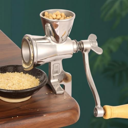 Generic Manual Coffee Grinder Hand Crank Mill With Wooden Handle Adjustable Burr Smooth Grinding Table Clamp 304 Stainless Steel Easy Care For home espresso pour over stations travel - Image 4