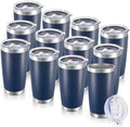 20 oz Tumblers Bulk Stainless Steel Tumbler with Lid, 12 Pack by CoolYoleb