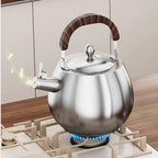 Tea Kettle Stovetop, Whistling Heavy Duty Tea Pot, Hot Water Fast to Boil, Seamless Bottom, Suitable for All Heat Sources - Image 2