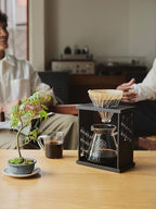 HARIO Drip Stand Set, Asanoha pattern (Hemp Leaves), Practical Capacity, 20.3 fl oz (600 ml), V60 Dripper Server, Includes 40 Dedicated Papers, For 1-4 People (Black) - Image 5