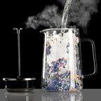 650ML with Thermal Insulation for Coffee Dried Flower Use Coffee Maker Premium Glass & Metal Press - Image 7