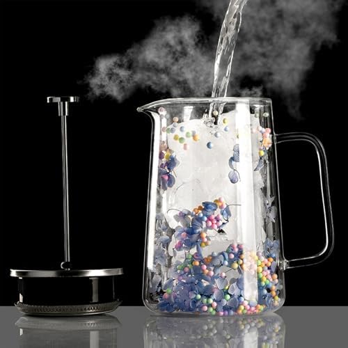650ML with Thermal Insulation for Coffee Dried Flower Use Coffee Maker Premium Glass & Metal Press - Image 7