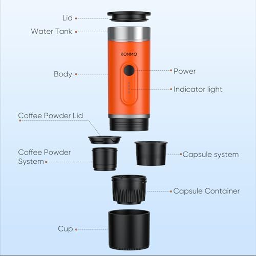 Portable Espresso Machine for Travel, Self-Heating Coffee Maker - Image 6