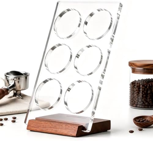 Coffee Filter Basket Stand, 6 Holes Portafilter Basket Holder Rack by Unknown