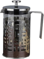 French Press Coffee Maker 350ml/ 600ml/1000ml Stainless Steel Coffee Press With 3 Filters System Heat Resistant Thickness Borosilicate French Press Glass(/Black B,350ml) by GIZNXBA