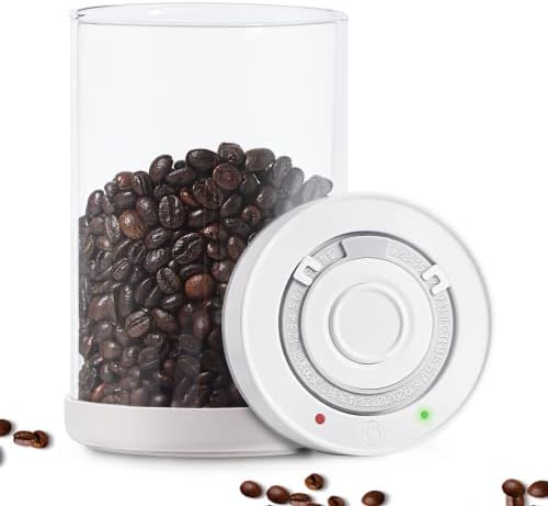 Minidiva Smart Vacuum Container, Automatic Electric Airtight Glass Jar for Food Coffee Storage Meal Prep (950ml) by Minidiva