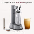 NitroPress Cold Brew Coffee Maker - Stainless Steel Home Brew Kit - Image 3