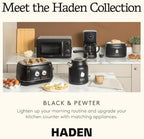 HADEN 12 Cup Drip Coffee Maker, Programmable Coffee Machine, Black/Pewter - Image 5