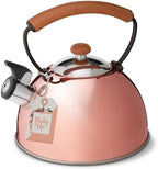 Pinky Up Hadley Stainless Steel Tea Kettle for Stovetop, Whistling Teapot, Ergonomic Handle, Fast Heating, Compatible with Gas, Electric, and Induction Stoves, 70 oz, Rose Gold - Image 6