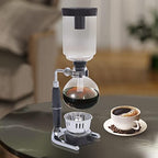 360ml 3-Cup Heat-Resistant Glass Siphon Coffee Maker, Borosilicate Syphon Pot for Home, Coffee Shop, Bar Tabletop Brewer - Image 4