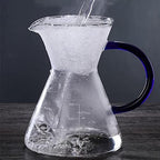 HASMI Coffee Kettle 600ML Coffee Kettle Pour Over Coffee Maker Drip Glass Coffee Pot with Filter Hand Percolator Coffee Tea Filter Container Coffee Maker (Color : White) - Image 5
