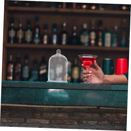 SHOWERORO Smoky Glass Cocktail Cup with Lid Japanese Style for Bars Home - Image 4