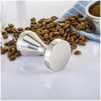 Coffee Tamper, Stainless Steel, For Espresso Machines, Flat Base - Image 3