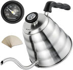 Stainless Steel Gooseneck Kettle, 1.2L/40oz Pour Over Coffee Maker by Koocovel