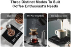 Mini Espresso Coffee Scale with Timer, 0.1g Precision Type-C Digital Scale 2kg, Built-in Mat & Carry Bag for Espresso Machine & Outdoor Camping - Image 5