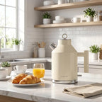 ASCOT Electric Kettle, 1.5L Stainless Steel Interior, 1500W, Cream - Image 6