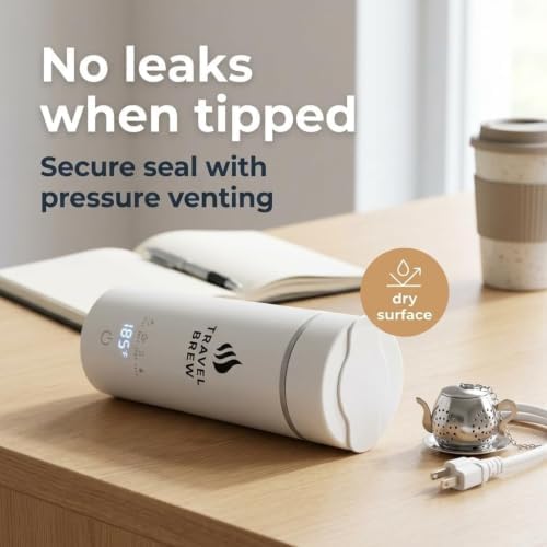 Travel Tea Kettle With Tea Infuser - 500ml with Auto Shut Off Protection - Image 3