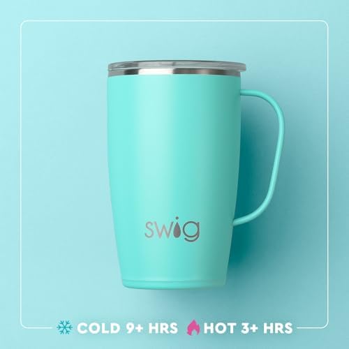 Swig Life 18oz Travel Mug, Insulated Tumbler with Handle and Lid, Cup Holder Friendly, Dishwasher Safe, Stainless Steel, Teacher Gift (Teacher Life) (Pack of 2) - Image 3