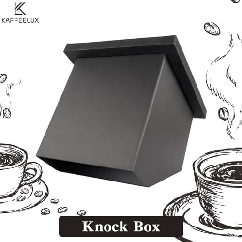 Stainless Steel Espresso Coffee Ground Knock Box Chute, Built-in Desktop Waste Bucket, Bottomless Knocking Residue Box - Image 2