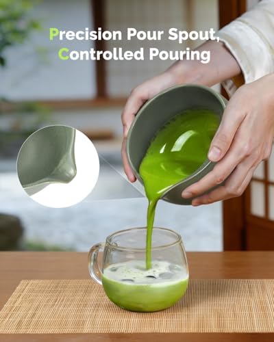 Maestri House Matcha Whisk Set, 7-Piece Kit with Spouted Ceramic Bowl - Image 4