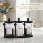 3-Pack 30oz Glass Coffee Container Set - Image 4