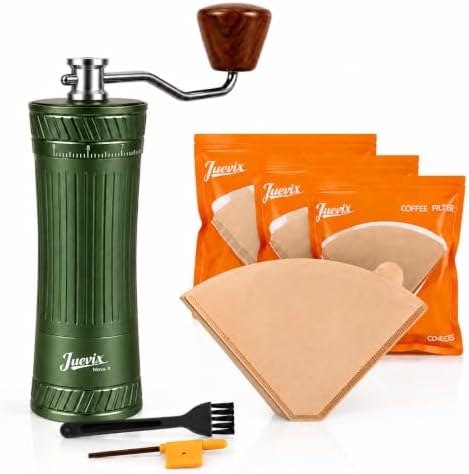 Manual Coffee Grinder-Green and Cone Coffee Filters #1 Bundle by Unknown