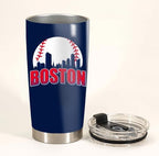 Schian Boston City Skyline Legends Baseball Tumbler - 20 Oz Stainless Steel Insulated Travel Mug With Lid - Novelty Gift For Fans - Mother's Day, Father's Day, Birthday, Christmas - Image 2