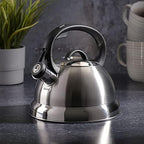 Mr. Coffee Flintshire 1.75-Quart Stainless Steel Whistling Tea Kettle – Brushed Satin Finish Stove-Top Kettle for Boiling Water (Pack of 4) - Image 3