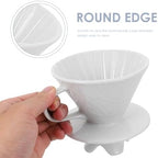 Vintage Ceramic Coffee Dripper Manual Filter Cup for Servings Enhanced Extraction with Filter Elegant Design for Coffee Lovers - Image 4