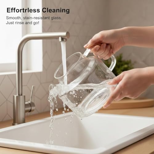 220v Smart Glass Electric Kettle 1.2l with Tea Infuser,Precise Temperature Control,Quiet Boiling for Home,Office,Dorm - Image 3