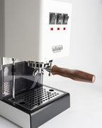 58mm Double Spout Portafilter - Fits Gaggia Classic & Pro – Premium 304 Stainless Steel + 18-20g Basket Included (Walnut) - Image 2