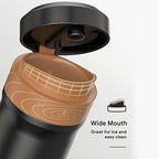 French Press Coffee Maker Outdoor Portable Coffee Pot French Press Coffee Maker Stainless Steel Insulated Travel Mug with Coffee Grounds Filter,Portable Coffee Pot,Travel Coffee Maker - Image 3