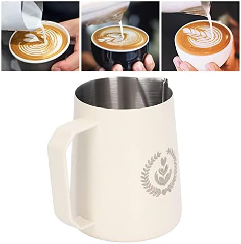 Coffee Frother Cup, 304 Stainless Steel Milk Frothing Pitcher Froth Pot 450ml Water Containers For Home, Office, Cafe, Restaurant - Image 3