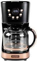 HADEN 12 Cup Programmable Drip Coffee Maker Coffee Machine, Black & Copper by Unknown