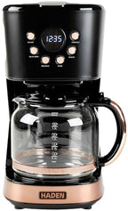 HADEN 12 Cup Programmable Drip Coffee Maker Coffee Machine, Black & Copper by Unknown