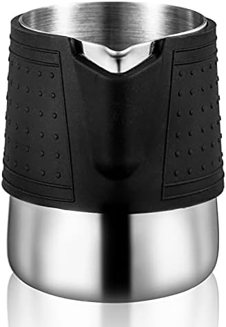 Stainless Steel Milk Frothing Pitcher, 20oz/600ml - Barista Milk Jug with Silicone Grip Pads for Coffee, Cappuccino, Latte Art - Image 5