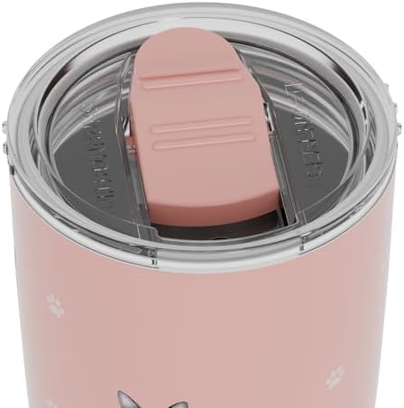SERENGETI Tabby Cat 20 Oz. Stainless Steel, Vacuum Insulated Tumbler with Spill Proof Lid - 3D Print - Insulated Travel mug for Hot or Cold Drinks (Tabby Silver Cat Tumbler) - Image 4