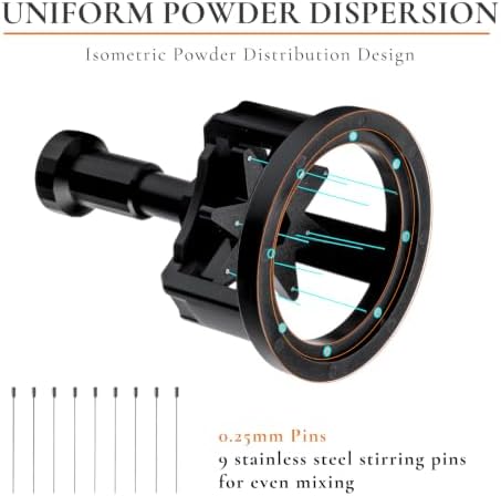 Vandroop Rotary WDT Tool 54mm, Semi-Automatic Espresso Distribution Tool - Image 5