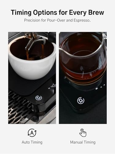 Coffee Scale with Timer and Flow Rate Tracking, 0.1g Precision, 3kg Capacity, Rechargeable, Smart App Compatible, Ideal for Espresso and Pour Over Brewing - Image 4