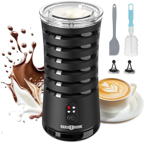 PARIS RHÔNE Milk Frother, 4-in-1 Electric Automatic Milk Steamer by PARISRH%C3%94NE