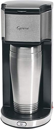 Capresso On-The-Go Personal Coffee Maker, Silver/Black by Capresso