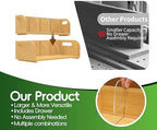 Bamboo Tea Organizer – Stackable Collection (2Tier) - Image 3