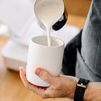 Fellow Monty Latte Art Cup 11oz - Double Wall Ceramic, Handle-Free - Image 6